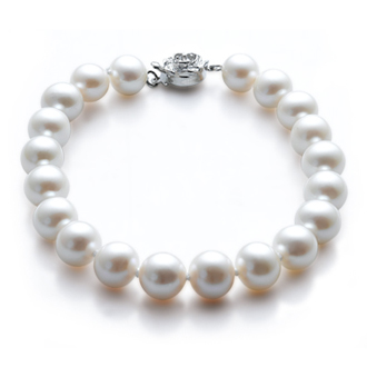Charming and Moving-7-8mm white pearl bracelet